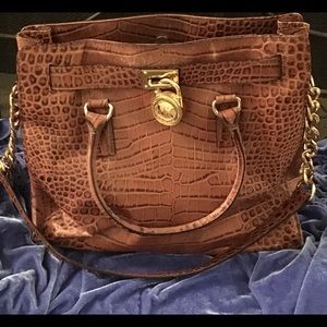 Michael Kors Hamilton Goldtone Chain Bag